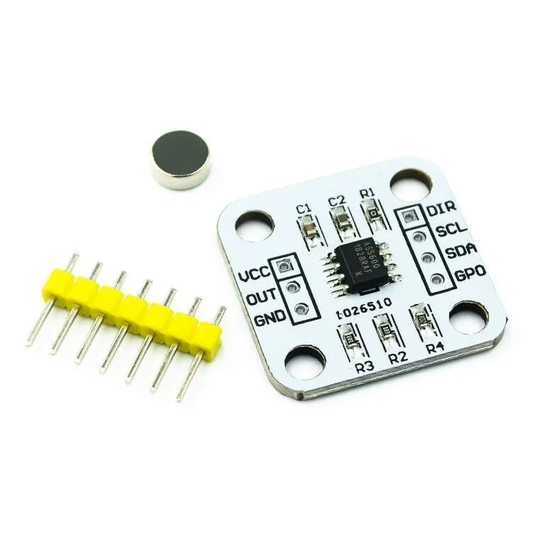 AS5600 magnetic encoder magnetic induction angle measurement sensor module 12bit high precision 1