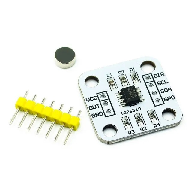 AS5600 magnetic encoder magnetic induction angle measurement sensor module 12bit high precision 1