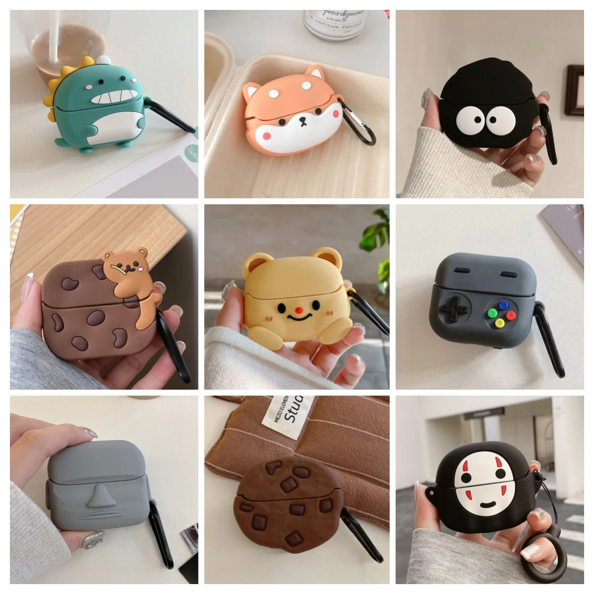 Cute Cartoon Silicone Protective Case for Galaxy Buds 3 Earphones