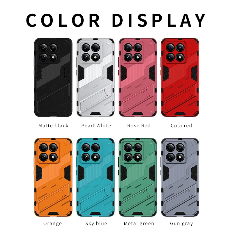Shockproof Armor Case with Car Magnetic Stand and Protection Cover