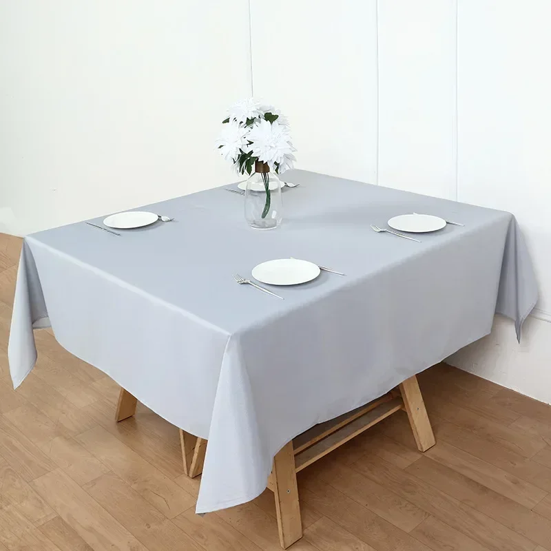 2024 Table cloth polyester tablecloth round table cloth circular solid