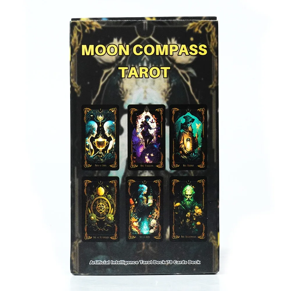 10.3*6 Cm Tarot Card Deck Artificial Intelligence Tarot Moon Compass Tarot 78 Tarot Cards Based on Ride Waite 4