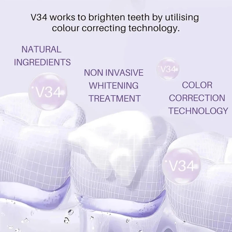V34 Teeth Whitening Toothpaste 5d Tooth Whitener Strips Oral Hygiene Dental Bleaching Tools
