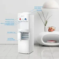 Antarctic Star 2-in-1 Water Cooler Dispenser with Built-in Ice Maker, Freestanding Hot Cold Top Loading Water Dispenser 2