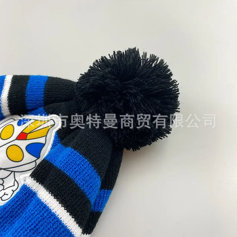 Disney Spiderman Kids Hat Scarf Gloves Three-piece Set Boys Lovely Knitted Woollen Hats Baby Wool Hat Scarf Kawaii Thick Hats kids hat set