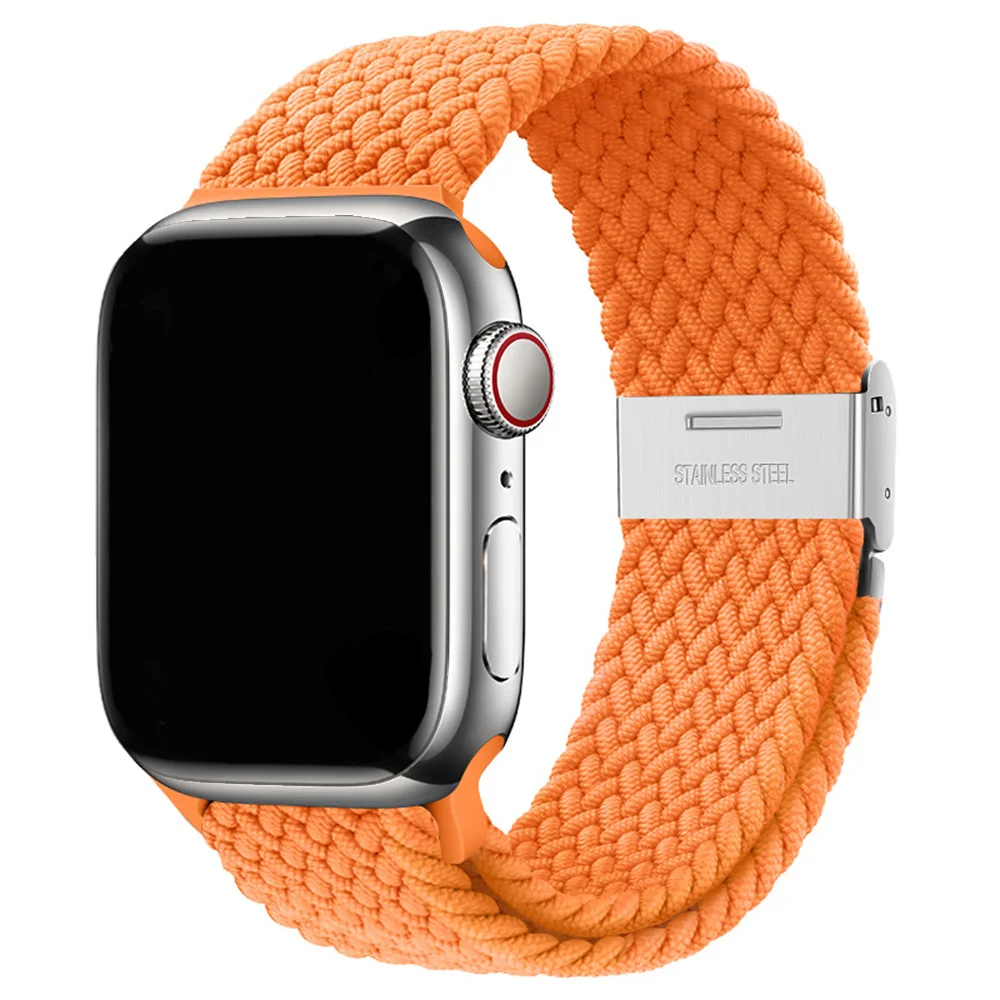 Braided Nylon Strap for Apple Watch - Vibrant and Durable Bracelet