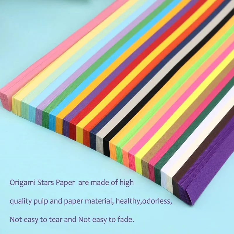  2700 Sheets Origami Star Paper 27 Colors Star Paper