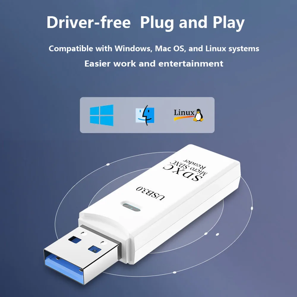 2 in 1 카드 리더 USB 3.0 마이크로 SD TF 카드 메모리 리더 고속 멀티 카드 쓰기 어댑터 플래시 드라이브 노트북 액세서리