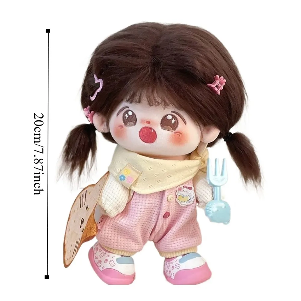 Jumpsuit 20cm Cotton Doll Clothes Rabbit Pattern Cartoon Cute Doll Clothes Dress Up Cute Cotton Doll's Clothes 20cm Cotton Doll