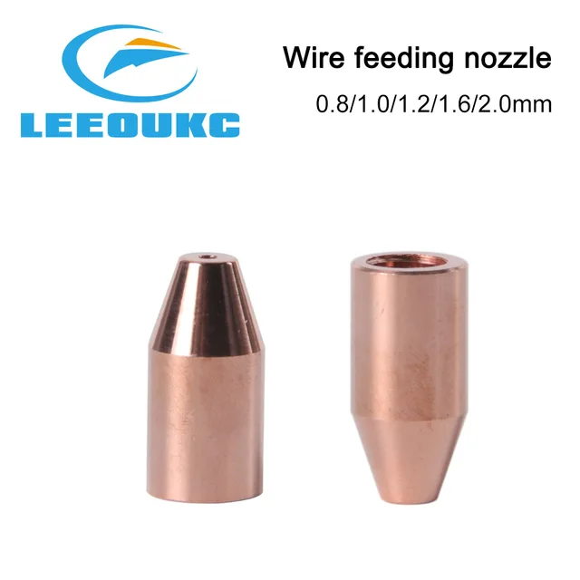 LEEOUKC Wire Feed Nozzle Straight Tube Feeding Elbow For QILIN/SUP20S/SUP21T 23T/WSX/HANWEI/RELFAR Laser Welding Gun Head 2