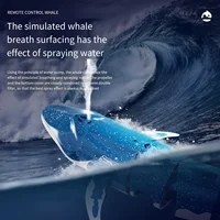 B4 Remote Control Whale Simulation Water Boat Electric Summer Water Shark Submersible Water Spray Boy Toy Gift 1