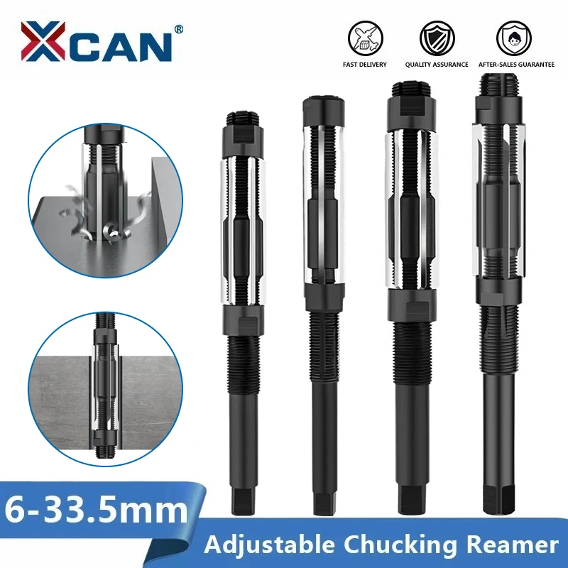 XCAN Adjustable Hand Reamer Machine Cutting Tools 6 7 8 9 10 11 12 13
