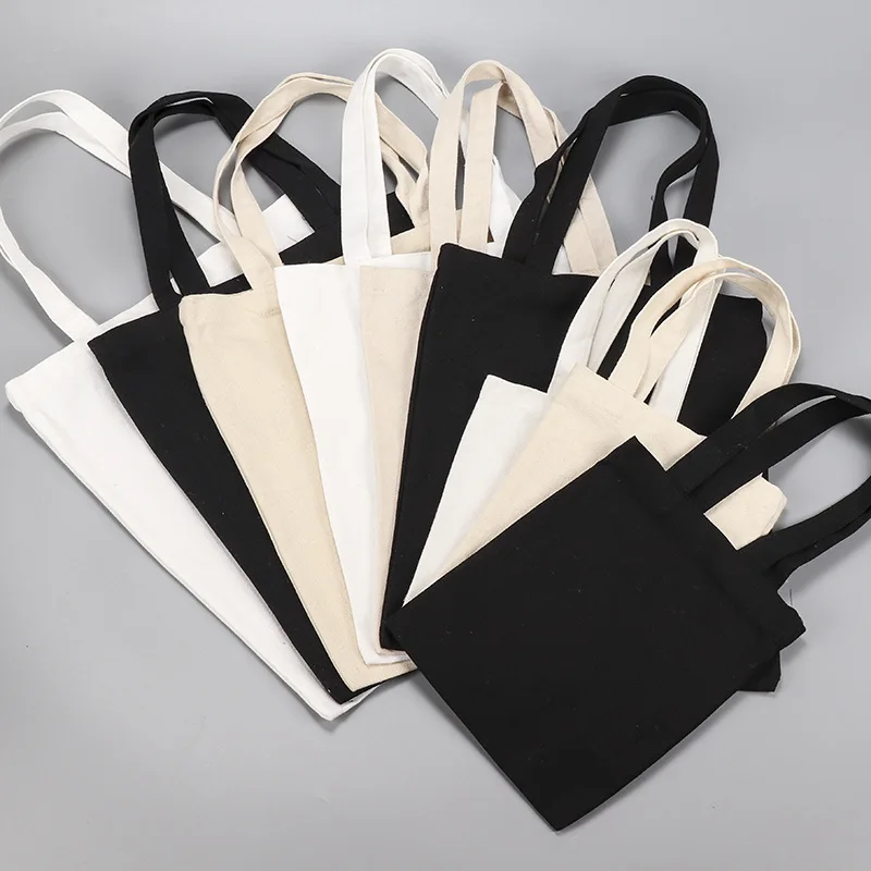 50 Stück maßgeschneiderte Canvas-Handtaschen mit großem Fassungsvermögen, Damen-Schultertaschen, Einkaufstaschen mit charakteristischem Logo, Supermarkt-Tuch – Detail 3