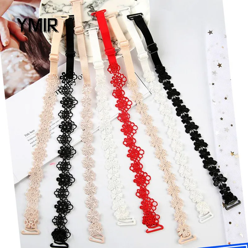 

Bra Straps Lace Adjustable Straps Crochet Floral Elastic Anti-Slip Bra Straps Bridal Wedding Party Women Intimates Accessories
