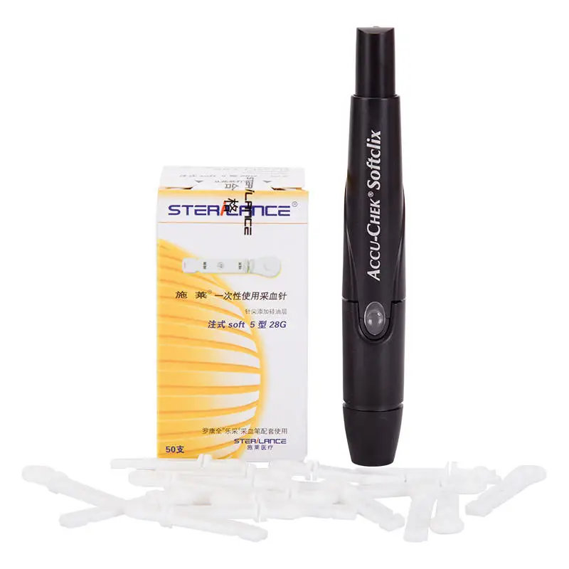 Blood Collections Lancets Accu-Chek Softclix Lancing Device Roche Original Blood Collection Pen