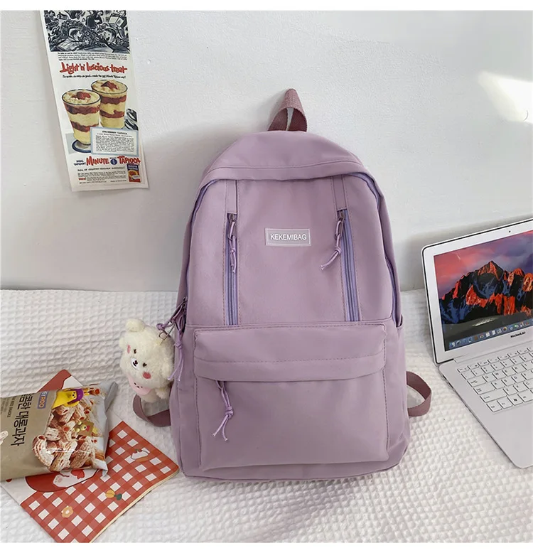 Multifunction Double Zipper Women Backpack Teenager Girls Laptop Backpack Student Shoulder Bag Korean Style Schoolbag best Stylish Backpacks