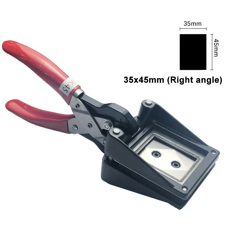 Handheld Passport Photo Cutter 35X45mm Photo ID Die Cutter Punch Picture Paper Punches for Home Office Family Picture Trimmer