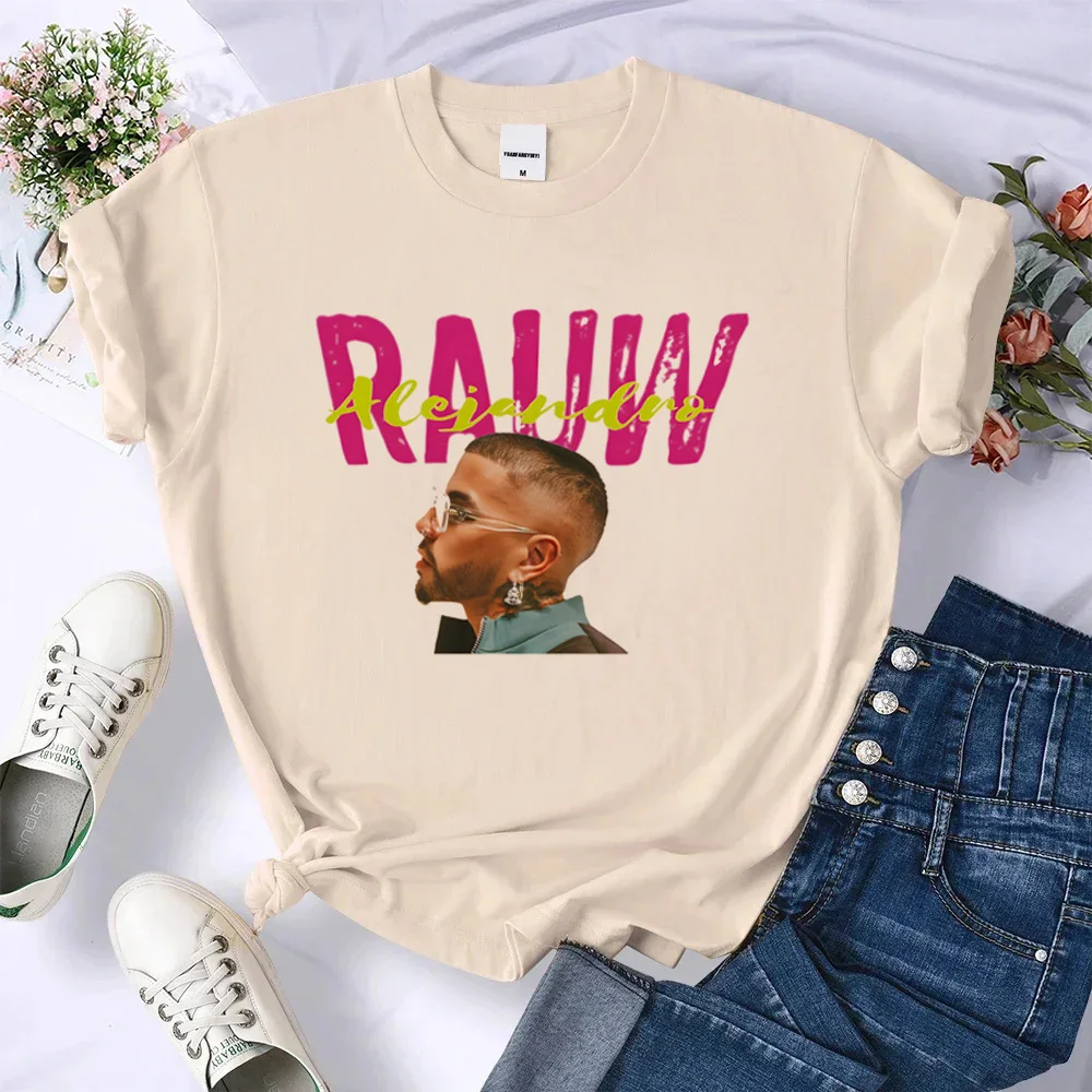 Rauw Alejandro t shirt women Vintage Psychedelic Breathable Classic Retro Y2k tshirt Graphic Punk harajuku Vintage graphic 3