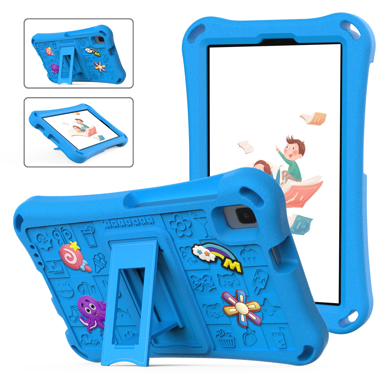 Kids Cartoon EVA Tablet Cover with Built-in Stand - Soft Protective Case