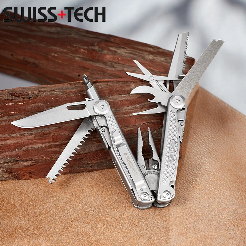 Swiss Tech 18 In Multitool Updeted Version Folding Pliers Multi