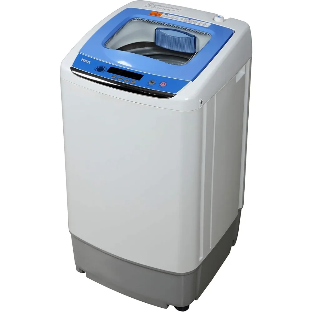 0.9 Cu Ft Top Load Portable Washing Machine Washer on Wheels, White