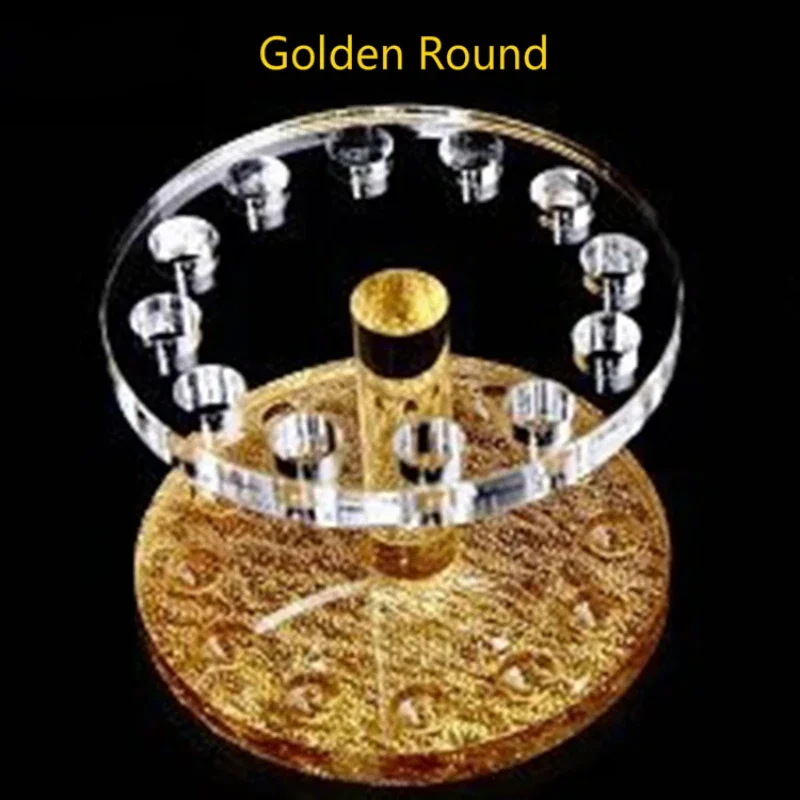 Nail thickening/thin acrylic pen holder gold and silver heart-shaped pen holder round pen holder nail tool 6