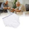 Men Incontinence Briefs Cotton Absorbent Washable Reusable Incontinence Overnight Underwear Urine Incontinence Elderly Male 4