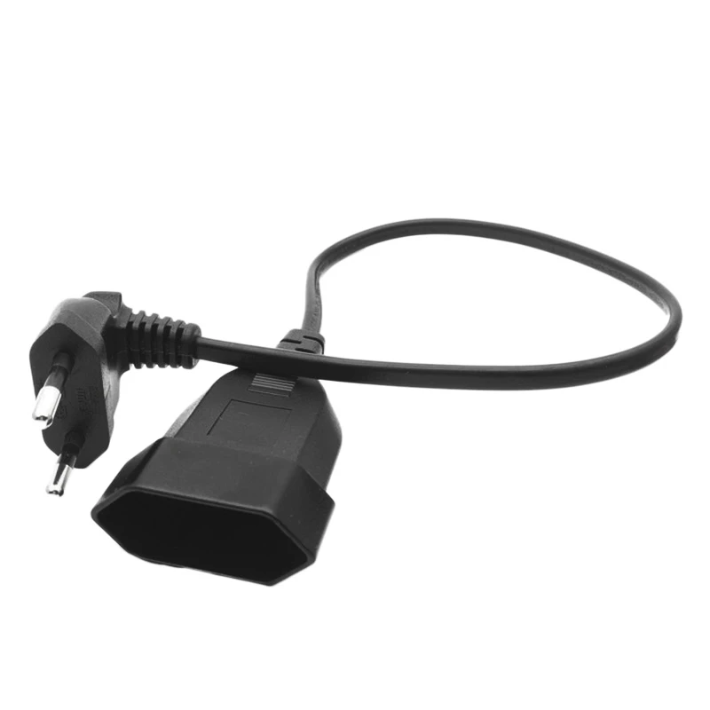 90 Degree Male Plug to Female Socket Power Extension Cable for PC Computer PDU(0.3M) power extension cable