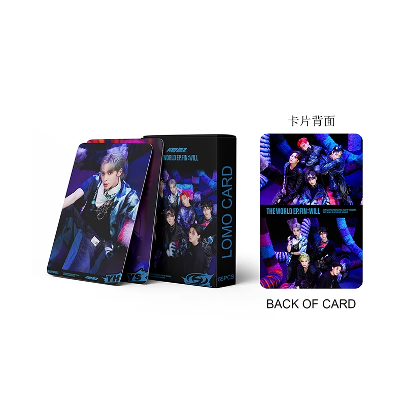 55 шт./компл. Kpop ATEEZ Lomo Cards THE WORLD EP.1: движения Guerrilla Photocards Высокое качество Новые поступления