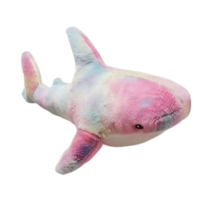 15-140cm Colorful Shark Plush Toy Blue/Pink/Grey Stuffed Animal Fish Soft Doll Whale Sleep Pillow Kawaii Gift for Kid Girl Boys