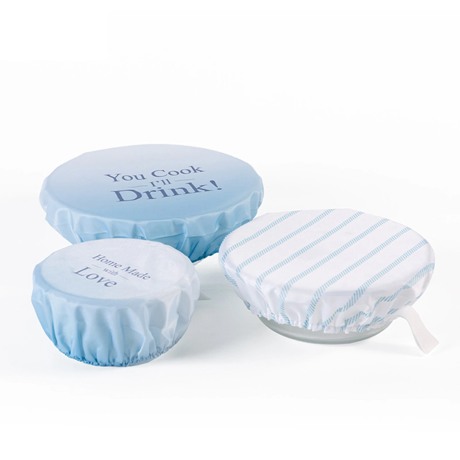 Oxford Cloth Printed Bowl Cover Reusable Elastic Food Bowls Protective Cover Multipurpose Kitchen Container