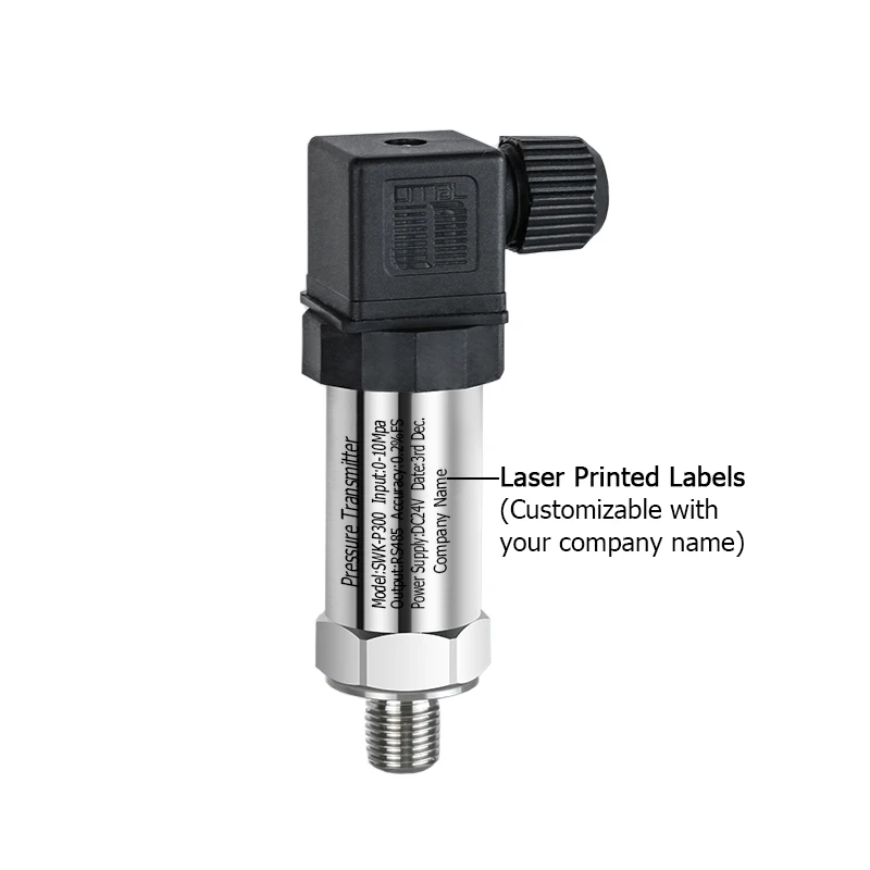 Pressure Transducer 4 20mA Water Gas Oil Liquid Pressure Sensor-1-0-1000bar 24VDC Positive Negative Vacuum Transmitter