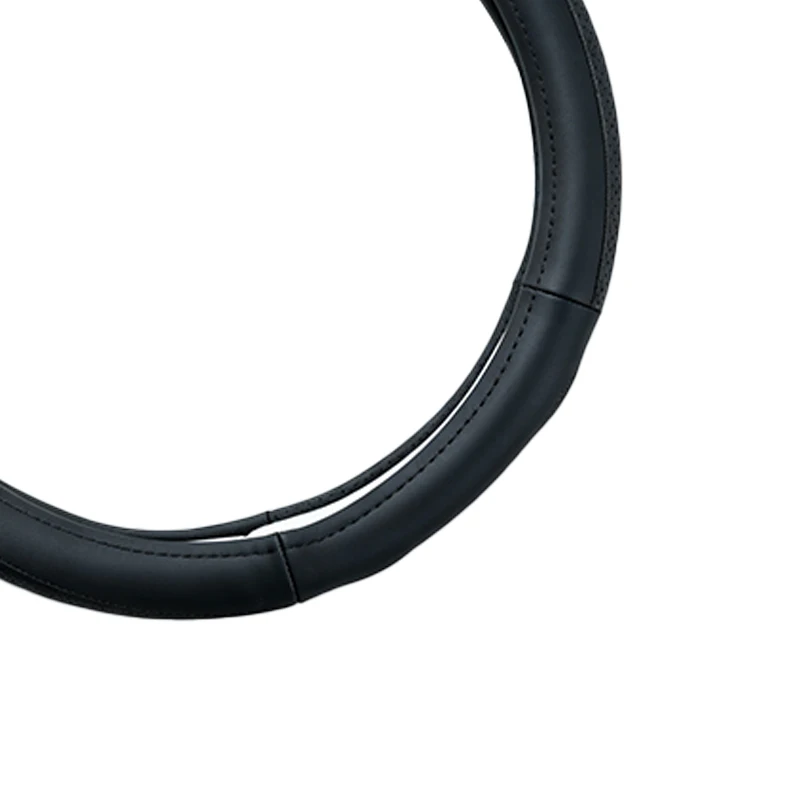 Coprivolante per auto – Cuciture nere, diametro esterno 38 cm, antiscivolo e resistente all'usura, presa confortevole - Image 5
