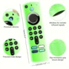 Silicone luminous remote control cover for Alexa Voice Remote (3rd Gen) L5B83G 2021 Release, Fire TV Stick 4K 2nd Gen  (2021) 2