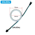 24LEDs White