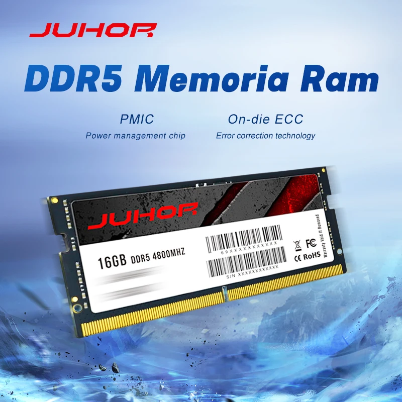 JUHOR Sodimm DDR5 Memory 16GB 4800MHz Laptop Memoria Ram
