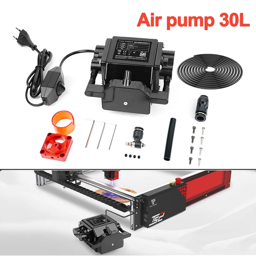 

Twotrees Upgrade 30L Air Pump Laser Engraved Air Assist Pump for TTS-55 TS2 TS3 Laser Engraving & Cutting Machine Big Airflow