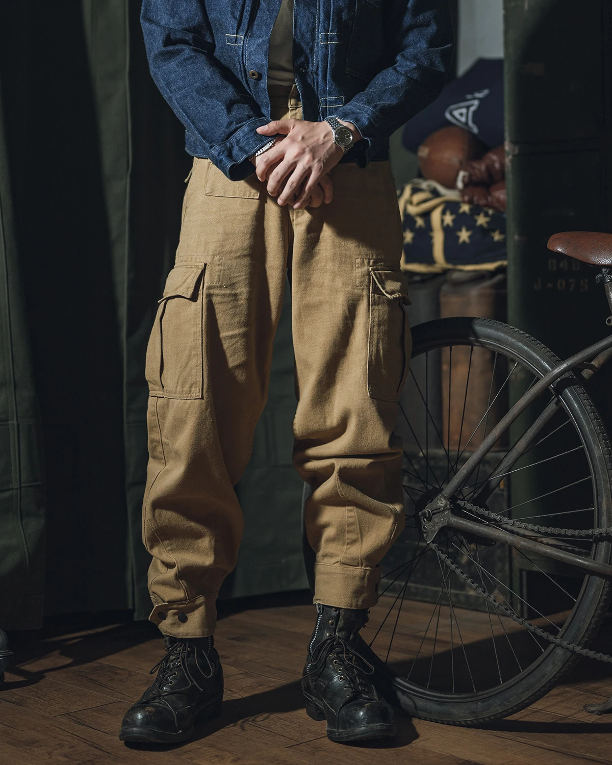 Non Stock Belgian M64 Modified Pants Men Cargo Trousers Motorcycle Rider Breeches 2