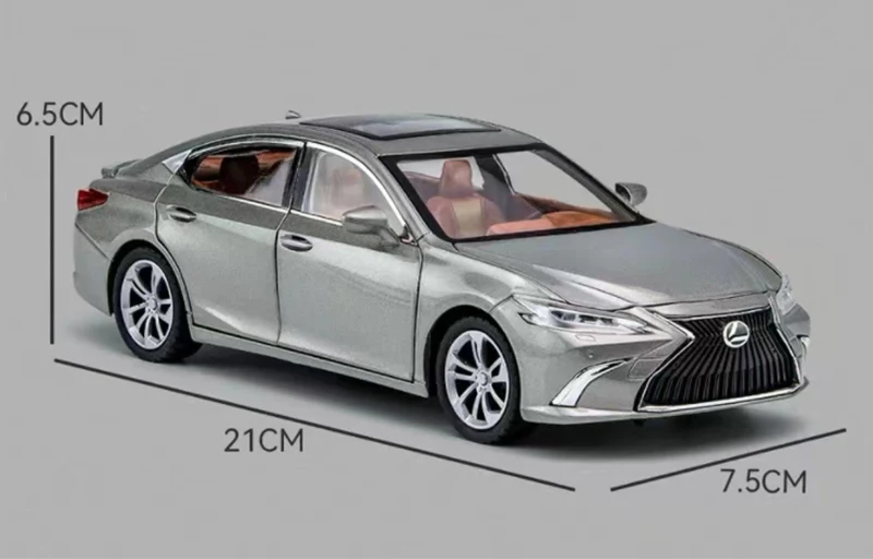 1:24 LEXUS ES300 Alloy Car Model Diecast Toy Vehicles Sound Light