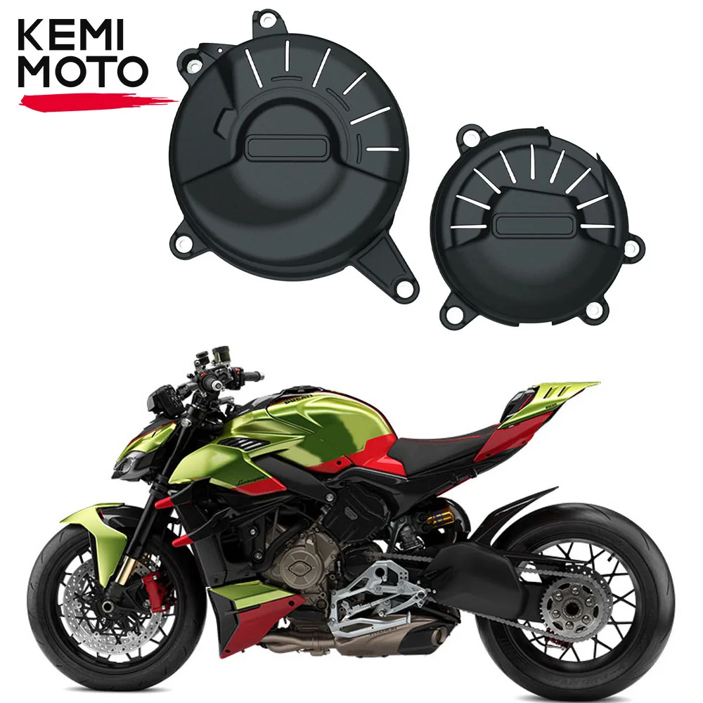 

Motorcycle Accessories Engine Cover Protection Case Motorcross Protective Engine Guard For Ducati Streetfighter V4/S 2020-2023
