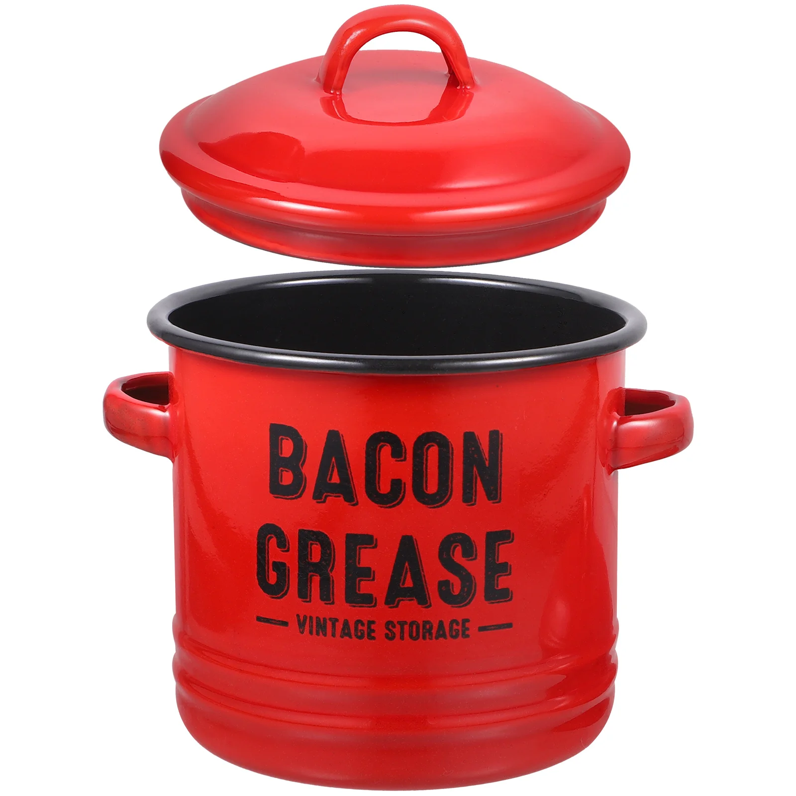 

Ceramic Bacon Grease Container 600Ml Enamel Bacon Grease Can Grease Holder Bacon Grease Keeper Bacon Grease Saver Farmhouse