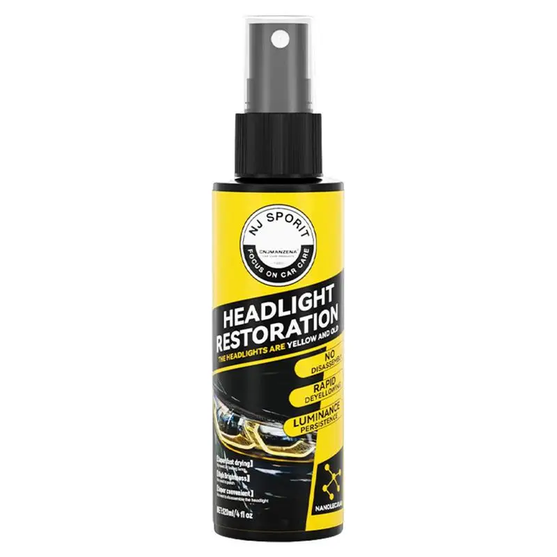 

Headlight Coating Spray Long Lasting And UV Resistant Headlight Polishing Spray And Liquid Car Light Cleaner And Restorer