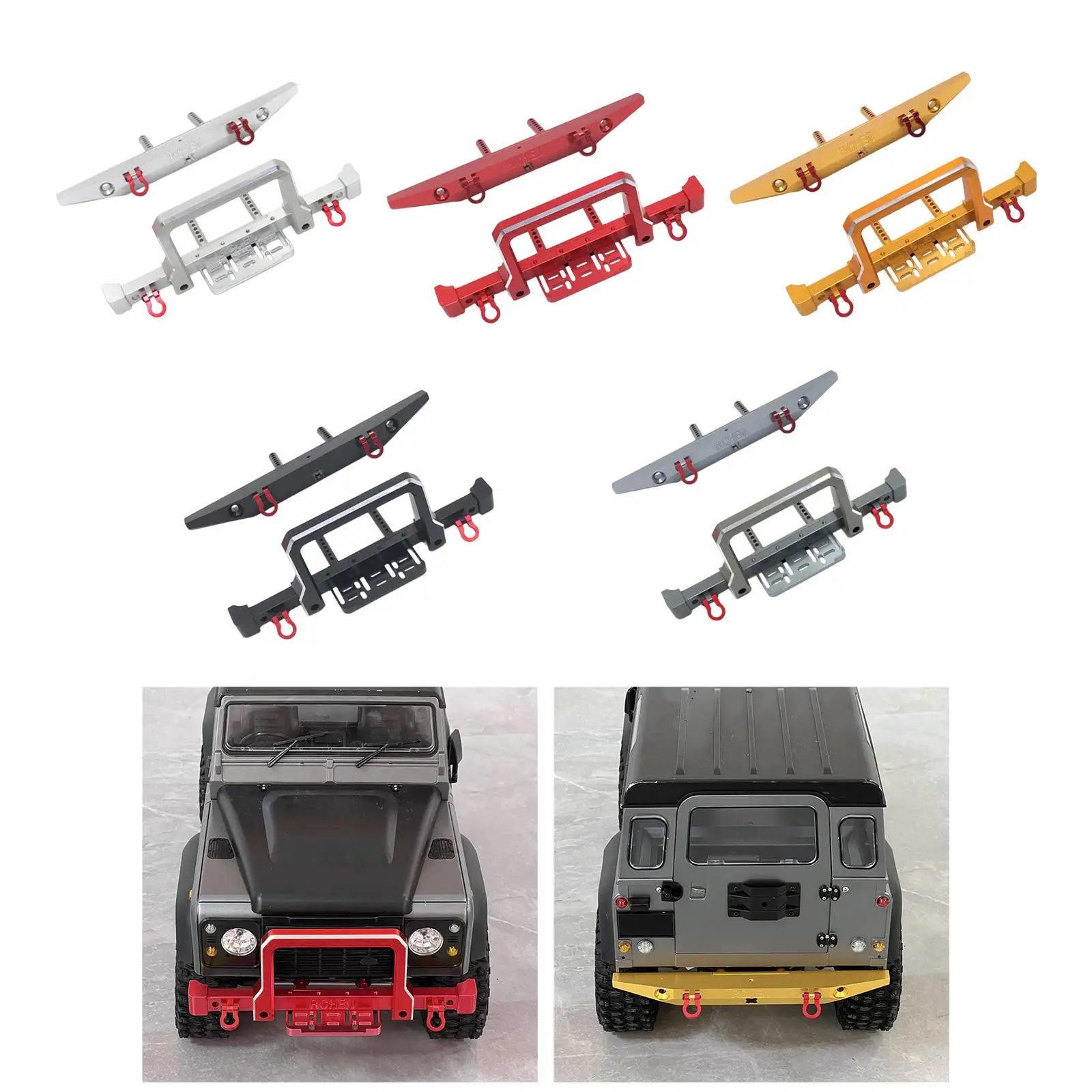 

Обновленная деталь переднего и заднего бампера RC для MN999 MN222 RC Crawler Car Trucks