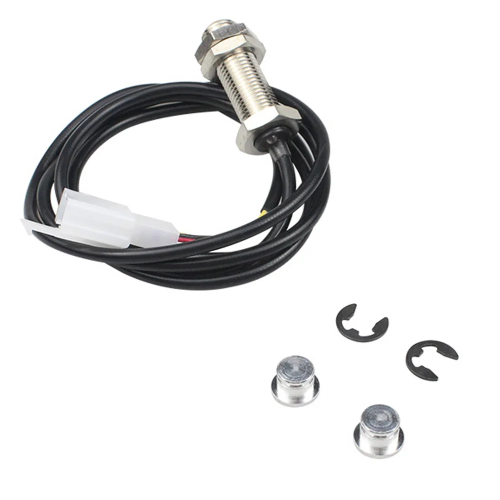 Motorcycle Odometer Sensor Cable Scooter Digital Speedometer Magnetic Sensor Replacement Kit 2 Magnets Car supplies
