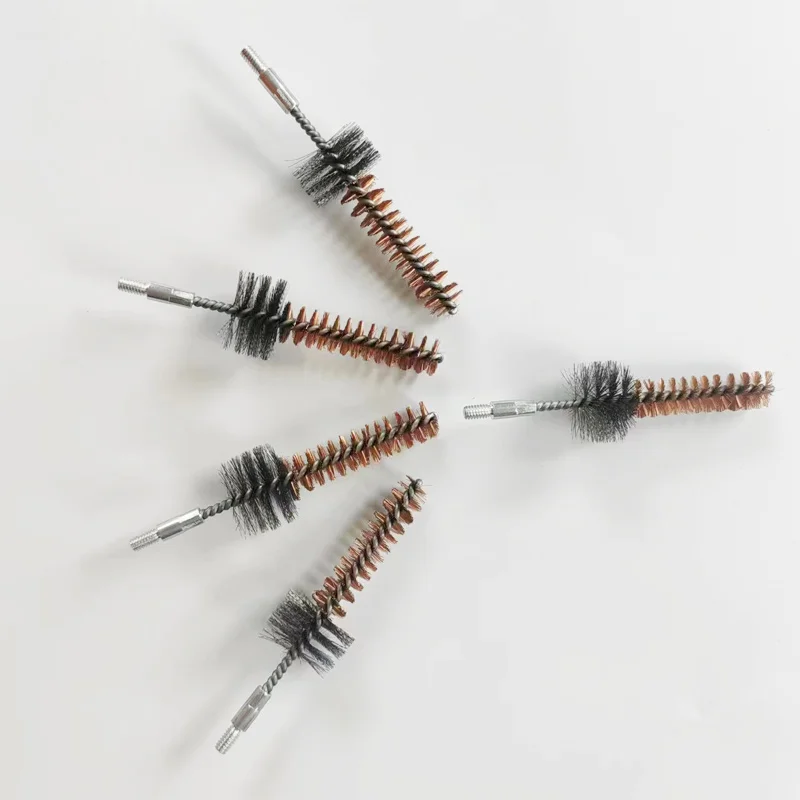 Phosphor Bristle Bronze Bore Brush Gun Cleaning Chamber Kit 3.5Inch Length for AR15 .223 7.62mm 5.56mm Hunting
