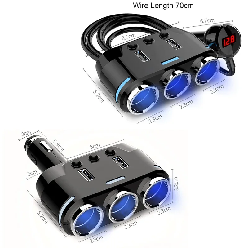 Adattatore da USB-C ad accendisigari, tipo di spina, 5 V