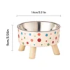Cute Pet Food Bowl - Non-Slip & Anti-Tip Design, Detachable Feeding Dish for Cats & Dogs, Safe Durable 6