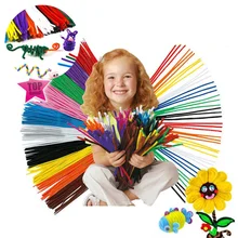 

Toys for Children DIY Handmade Colorful Twist Bar 100 Mixed Color Tops Children's Educational Toy Hairy Root Child's Gift