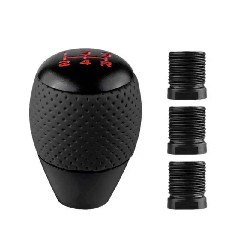 

Ручная ручка переключения передач, ручка переключения передач, 5 скоростей, из кожи и алюминия, ручка переключения передач M8 M10 M12 для ручных транспортных средств