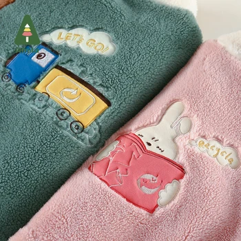 Amila Baby Clothing Lamb Fleece Jacket Comfortable Warm 2022 New Fashion Winter Boys and Girls 0-6 Years 5